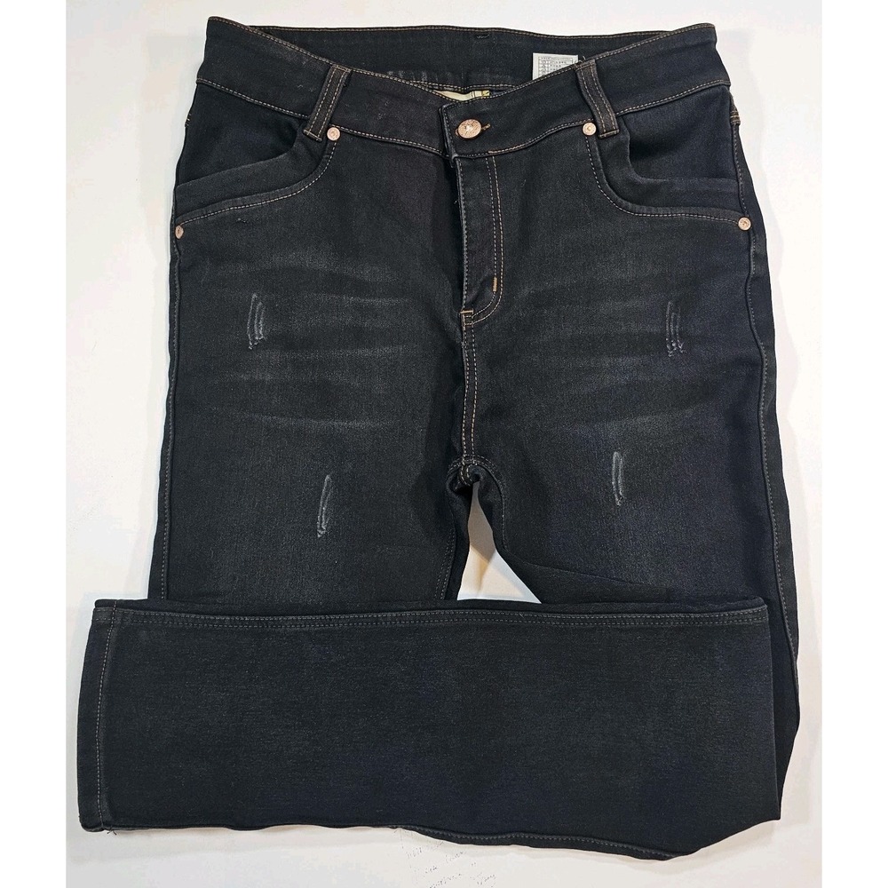 The Unbranded 3XL Brand Slim Fit Black‎ Jean W/colorful Liner. Size See Pictures